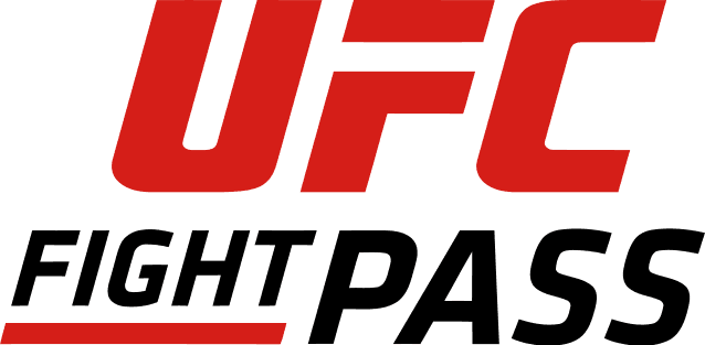 Official UFC Fight Pass logo in red and black, representing the Ultimate Fighting Championship’s digital streaming platform.