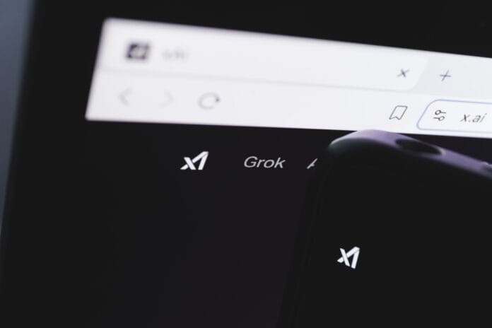 Screenshot of the Grok AI interface on X.ai, Elon Musk’s AI platform.